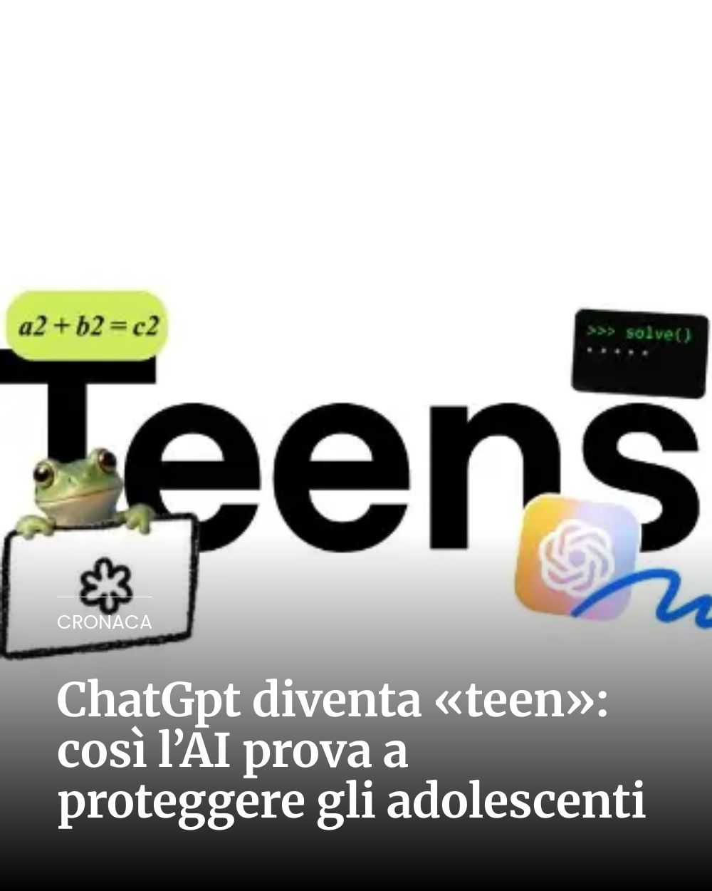 Post Instagram @giornaledibrescia: ChatGpt diventa «teen»: così l’AI prova a proteggere gli adolescenti...