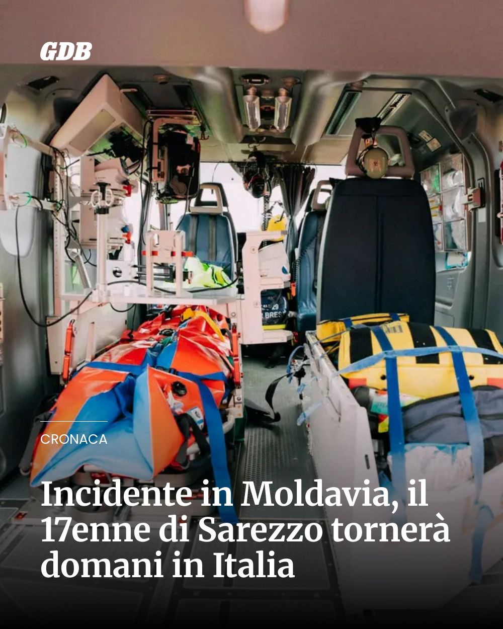 Post Instagram @giornaledibrescia: Incidente in Moldavia, il 17enne di Sarezzo tornerà domani in Italia...