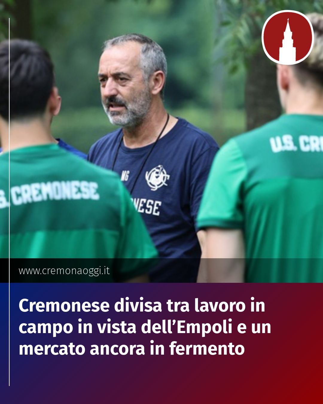 Post Instagram @Cremona_Oggi: Cremonese divisa tra lavoro in campo in vista dell’Empoli e un mercato ancora in fermento...