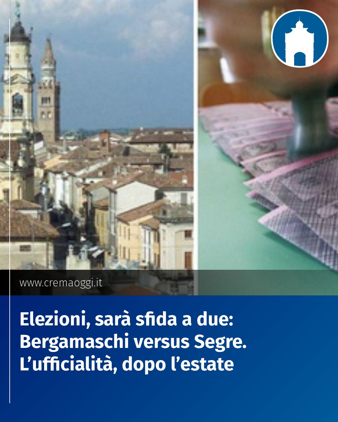 Elezioni, sarà sfida a due: Bergamaschi  versus Segre. L’ufficialità, dopo l’estate...