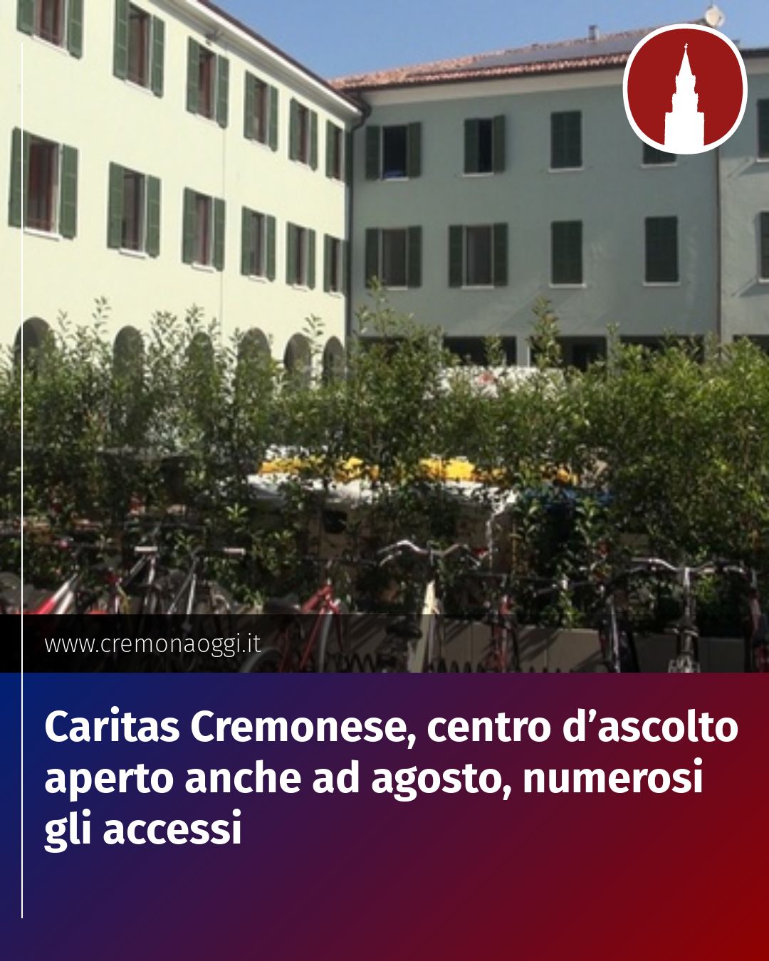 Post Instagram @Cremona_Oggi: Caritas Cremonese, centro d’ascolto aperto anche ad agosto, numerosi gli accessi...