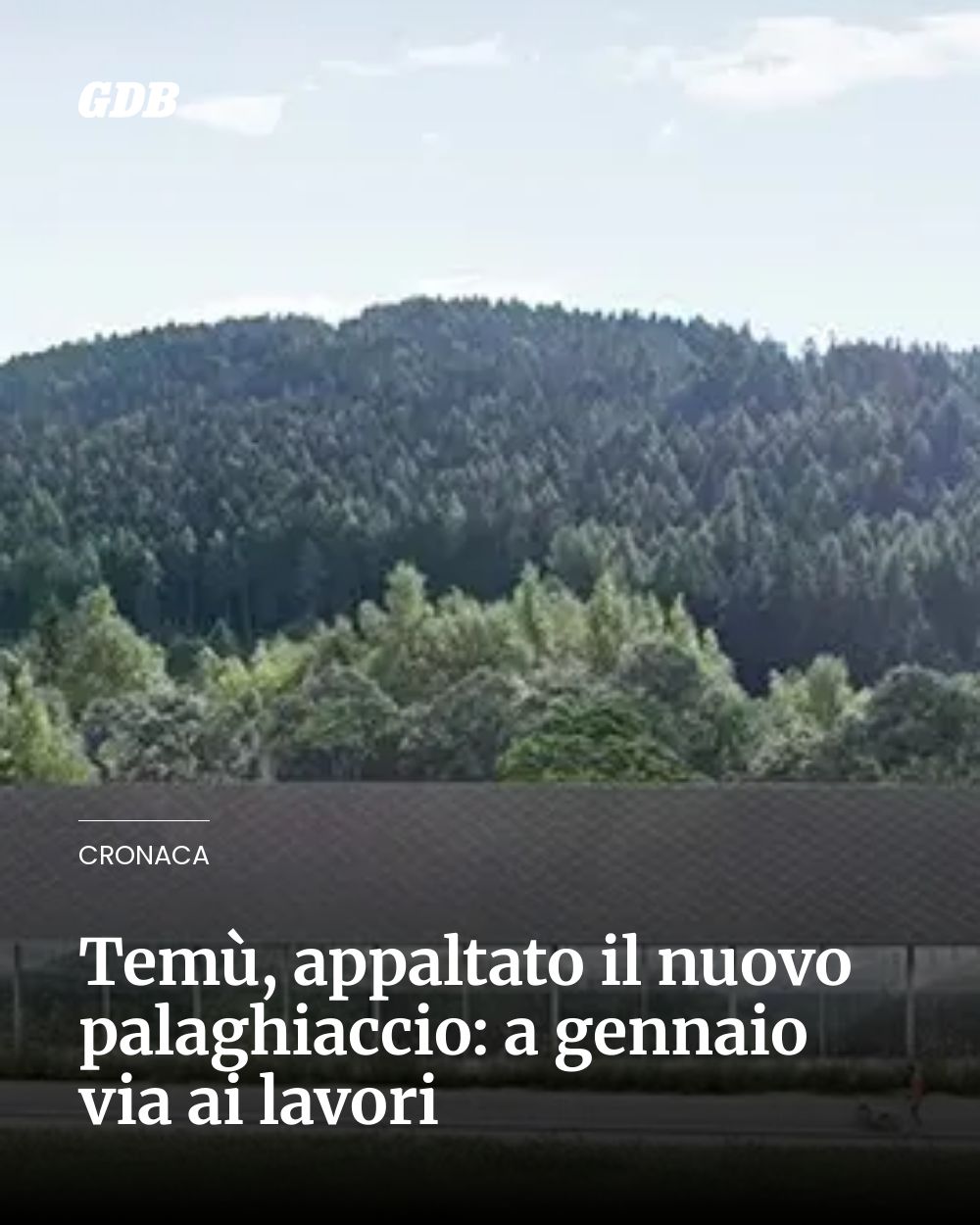 Post Instagram @giornaledibrescia: Temù, appaltato il nuovo palaghiaccio: a gennaio via ai lavori...