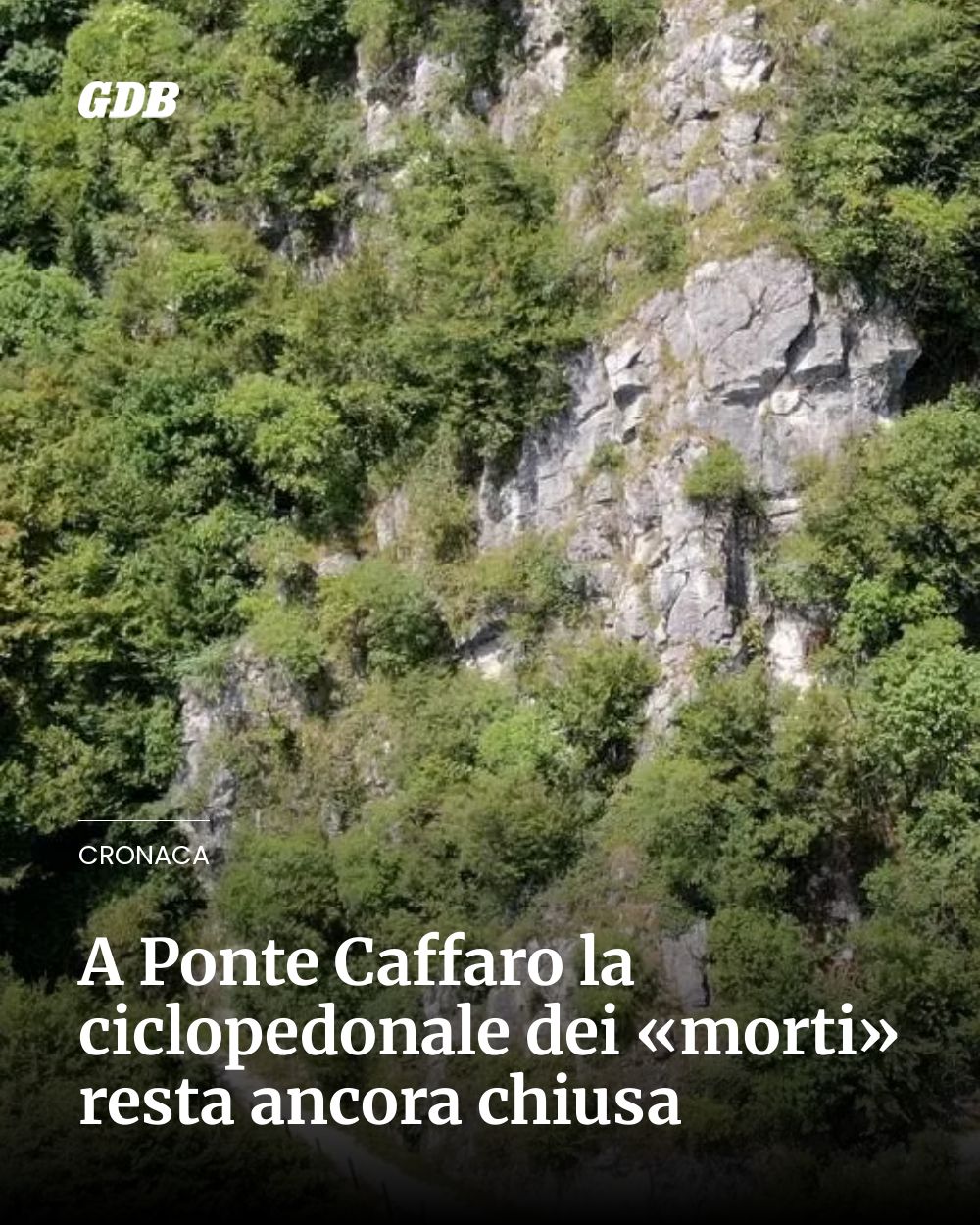 Post Instagram @giornaledibrescia: A Ponte Caffaro la ciclopedonale dei «morti» resta ancora chiusa...