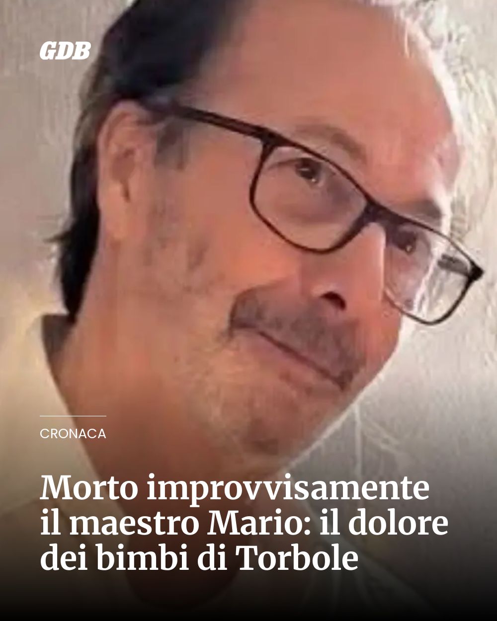 Post Instagram @giornaledibrescia: Morto improvvisamente il maestro Mario: il dolore dei bimbi di Torbole...