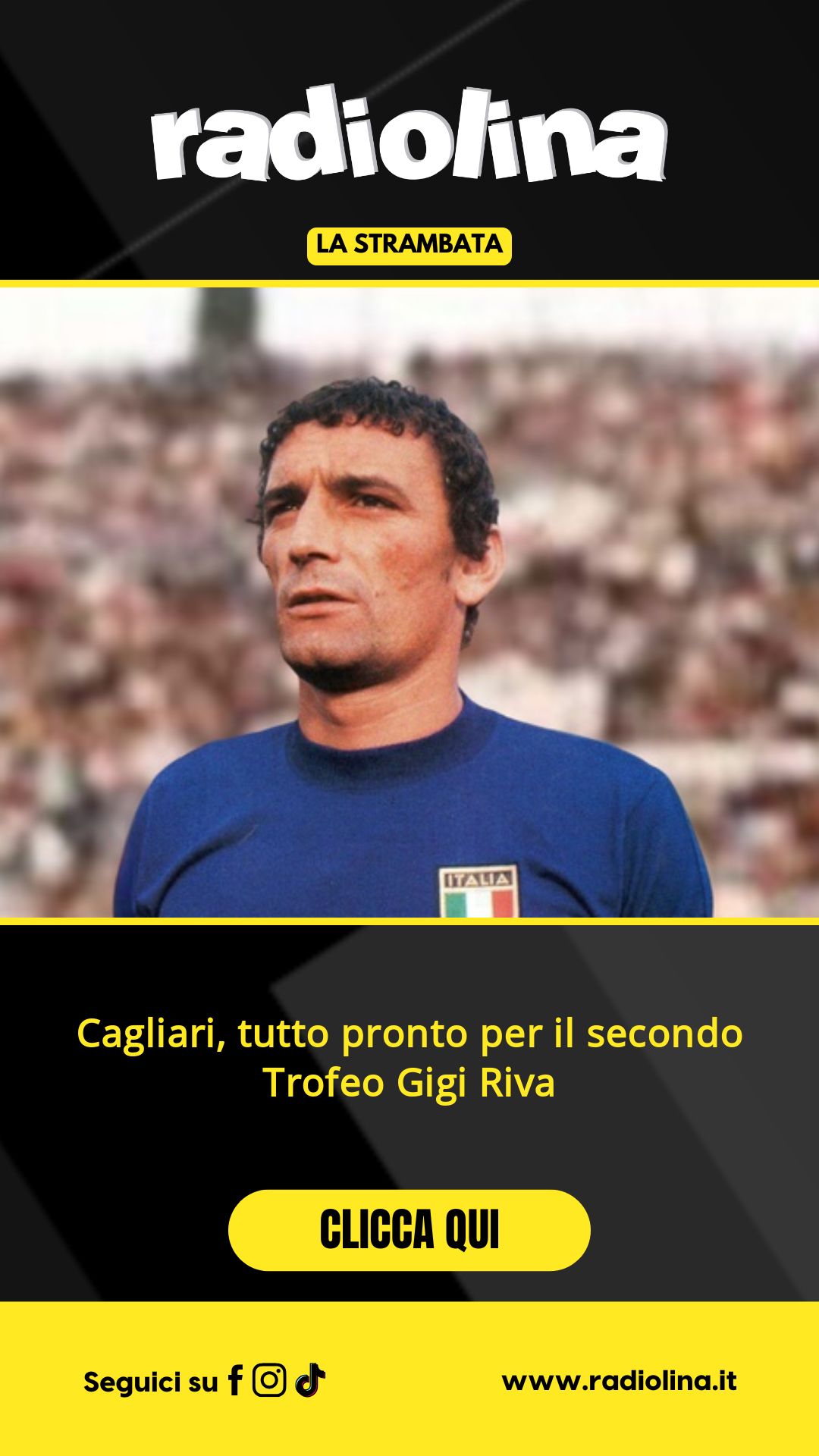 Cagliari, tutto pronto per il secondo Trofeo Gigi Riva...