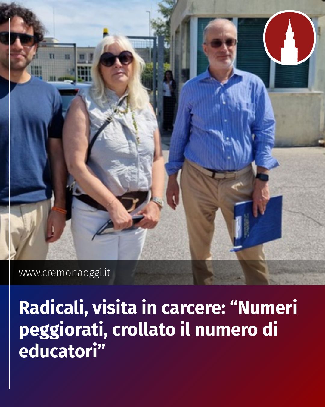 Post Instagram @Cremona_Oggi: Radicali, visita in carcere: “Numeri peggiorati, crollato il numero di educatori”...