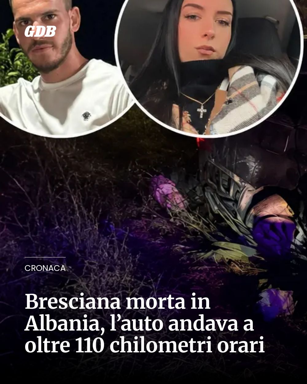 Post Instagram @giornaledibrescia: Bresciana morta in Albania, l’auto andava a oltre 110 chilometri orari...