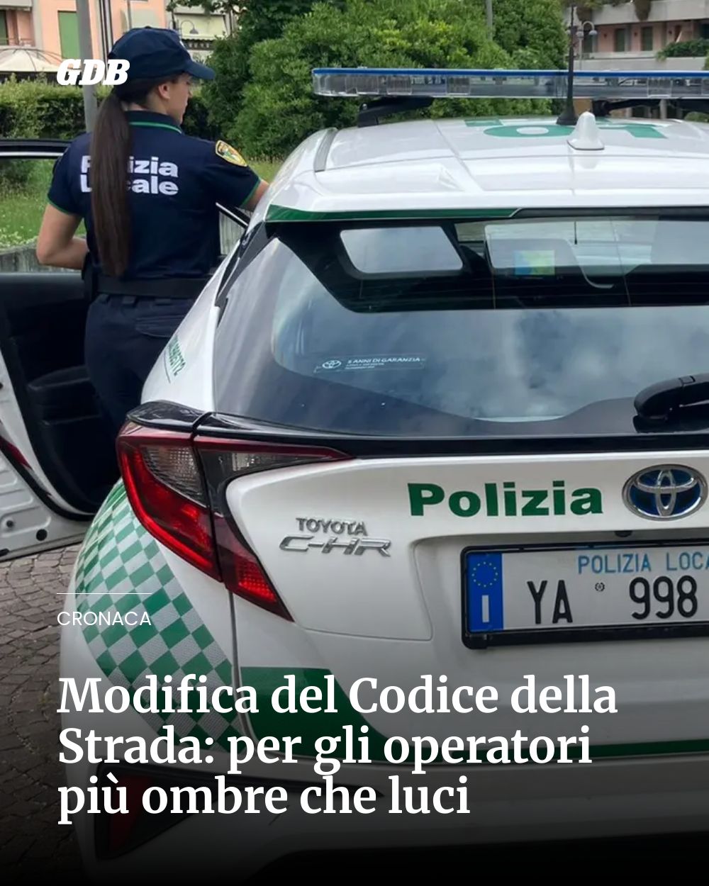 Post Instagram @giornaledibrescia: Modifica del Codice della Strada: per gli operatori più ombre che luci...