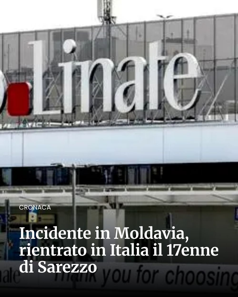 Post Instagram @giornaledibrescia: Incidente in Moldavia, rientrato in Italia il 17enne di Sarezzo...