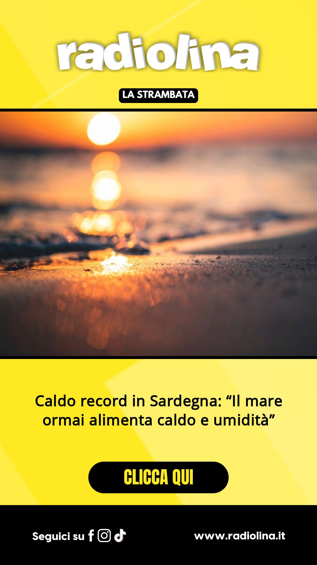 Caldo record in Sardegna: “Il mare ormai alimenta caldo e umidità”...