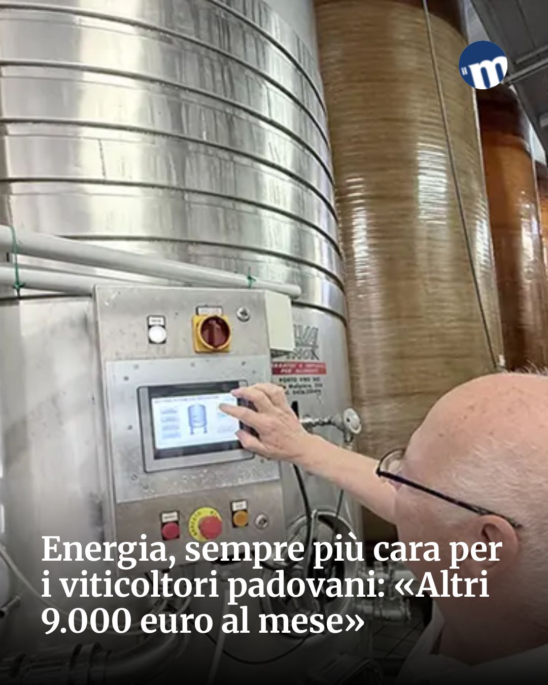 Post Instagram @socialbeat.test: Energia, sempre più cara per i viticoltori padovani: «Altri 9.000 euro al mese»...