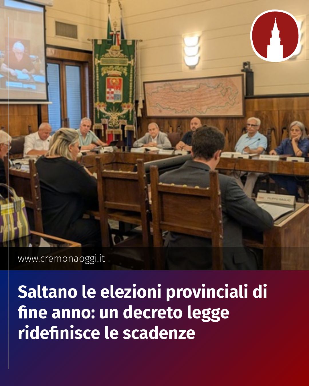 Post Instagram @Cremona_Oggi: Saltano le elezioni provinciali di fine anno: un decreto legge ridefinisce le scadenze...