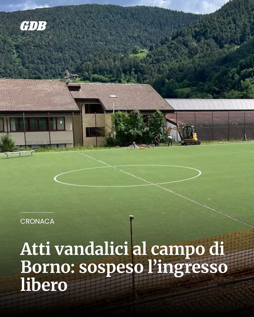 Post Instagram @giornaledibrescia: Atti vandalici al campo di Borno: sospeso l’ingresso libero...