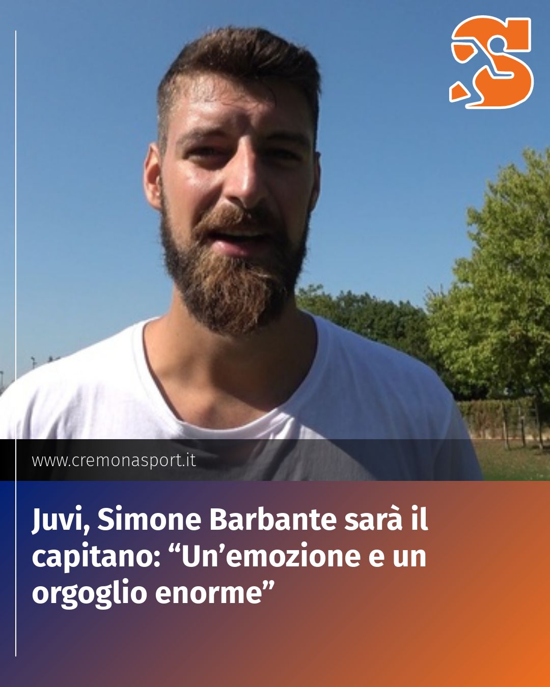 Post Instagram @Cremona_Sport: Juvi, Simone Barbante sarà il capitano: “Un’emozione e un orgoglio enorme”...
