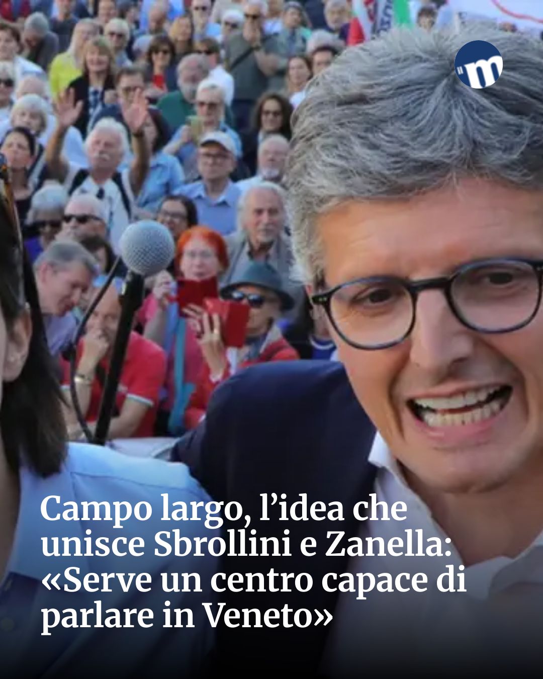 Post Instagram @socialbeat.test: Campo largo, l’idea che unisce Sbrollini e Zanella: «Serve un centro capace di parlare in Veneto»...