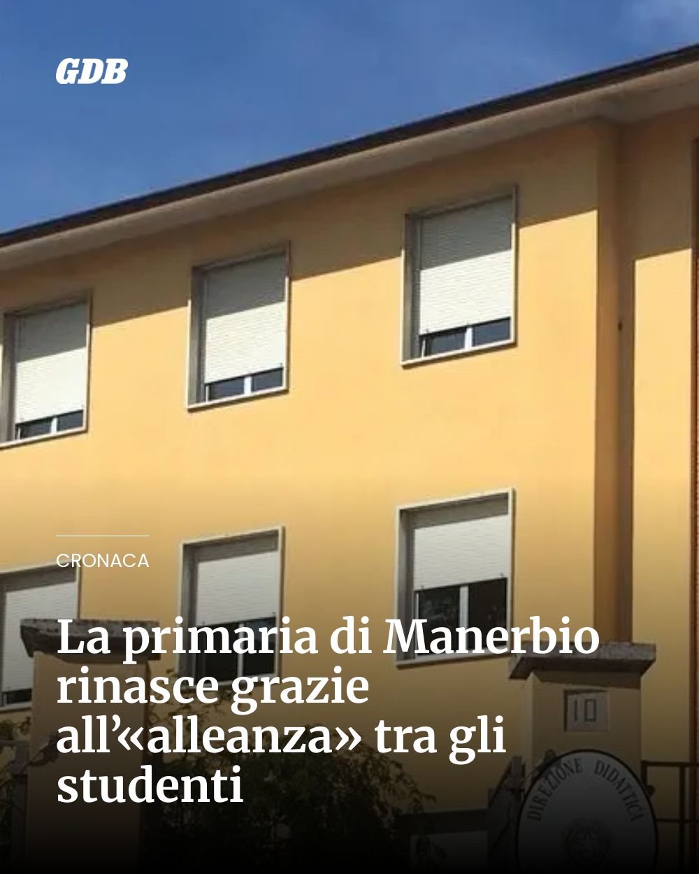 Post Instagram @giornaledibrescia: La primaria di Manerbio rinasce grazie all’«alleanza» tra gli studenti...