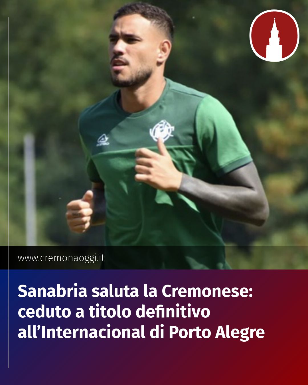 Post Instagram @Cremona_Oggi: Sanabria saluta la Cremonese: ceduto a titolo definitivo all’Internacional di Porto Alegre...