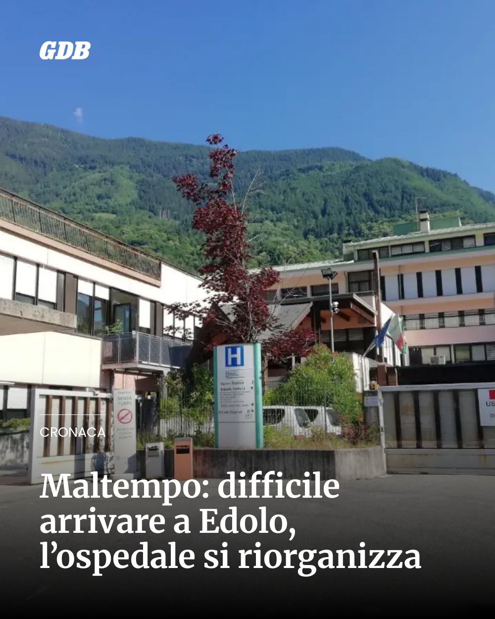 Post Instagram @giornaledibrescia: Maltempo: difficile arrivare a Edolo, l’ospedale si riorganizza...