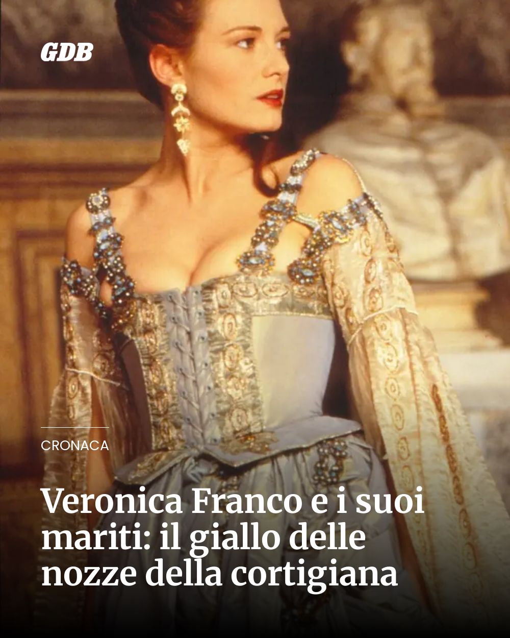 Post Instagram @giornaledibrescia: Veronica Franco e i suoi mariti: il giallo delle nozze della cortigiana...