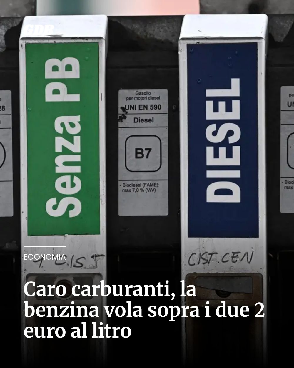 Post Instagram @giornaledibrescia: Caro carburanti, la benzina vola sopra i due 2 euro al litro...