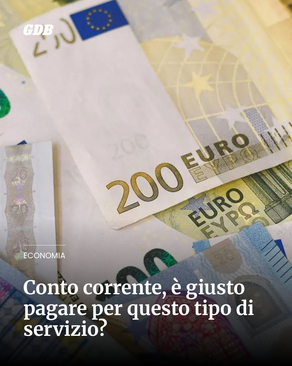 Post Instagram @giornaledibrescia: Conto corrente, è giusto pagare per questo tipo di servizio?...