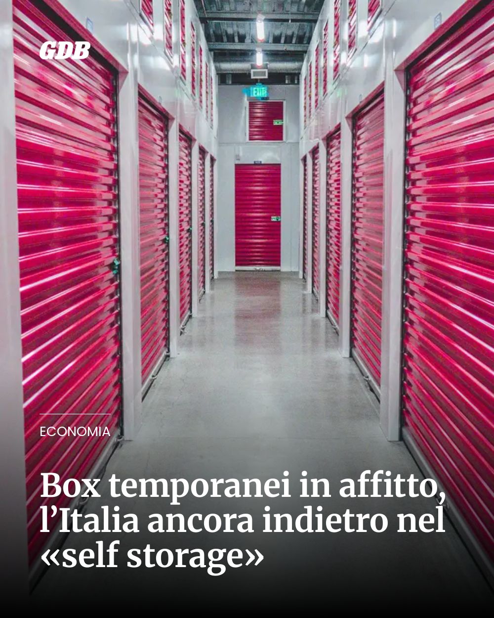 Post Instagram @giornaledibrescia: Box temporanei in affitto, l’Italia ancora indietro nel «self storage»...