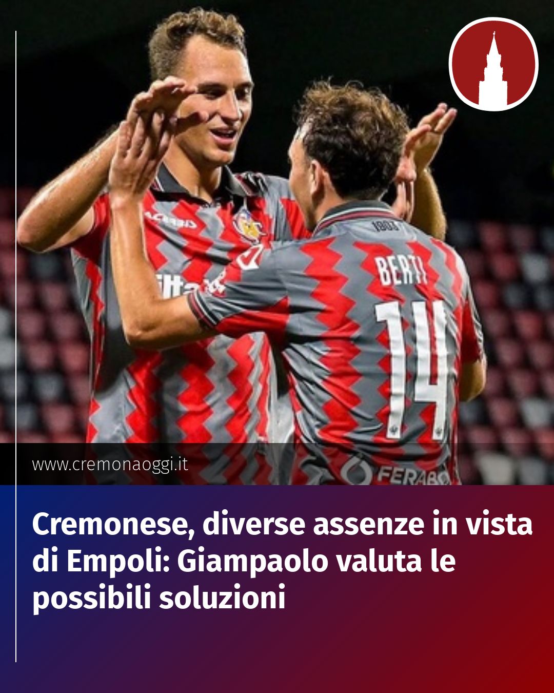Post Instagram @Cremona_Oggi: Cremonese, diverse assenze in vista di Empoli: Giampaolo valuta le possibili soluzioni...
