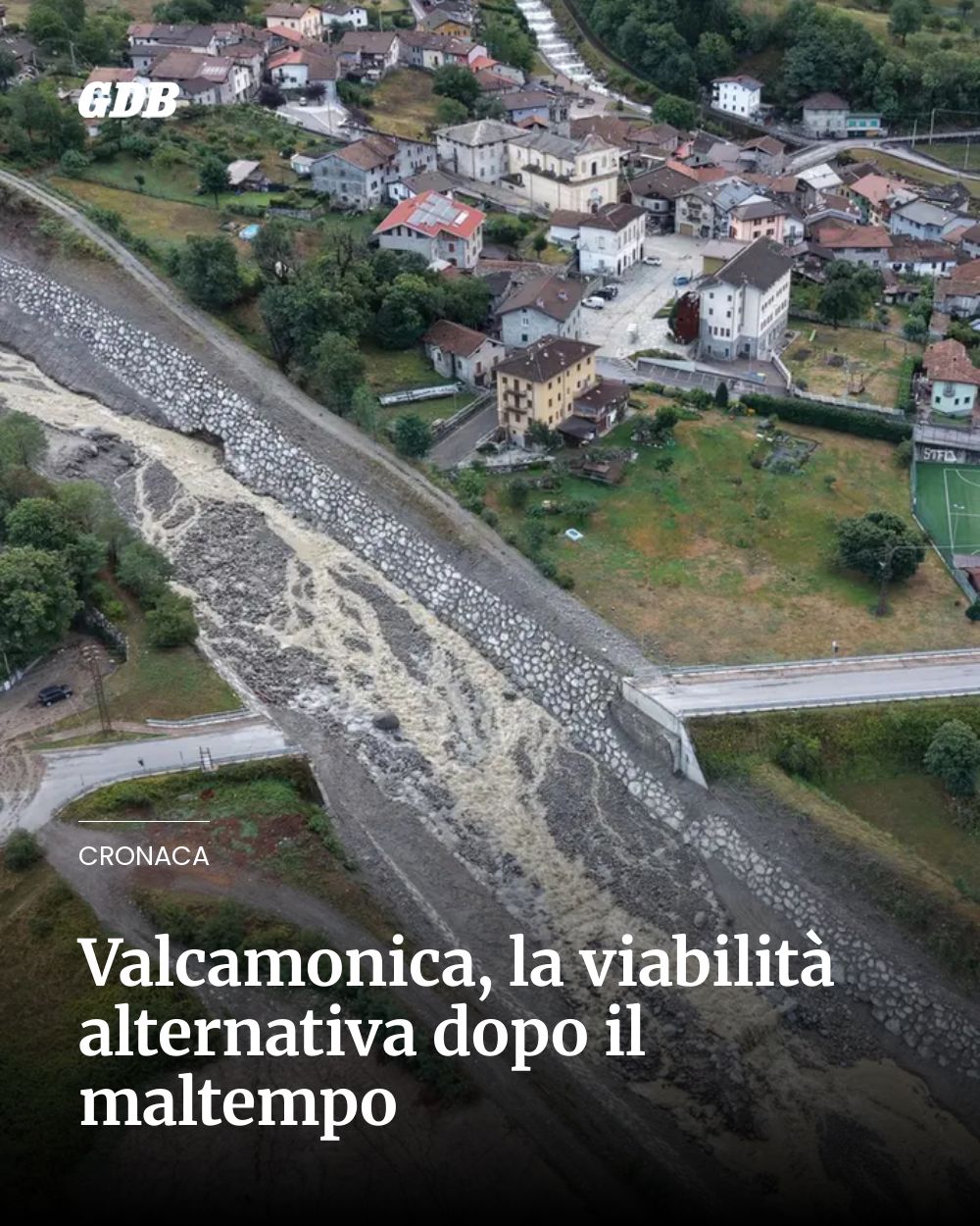 Post Instagram @giornaledibrescia: Valcamonica, la viabilità alternativa dopo il maltempo...