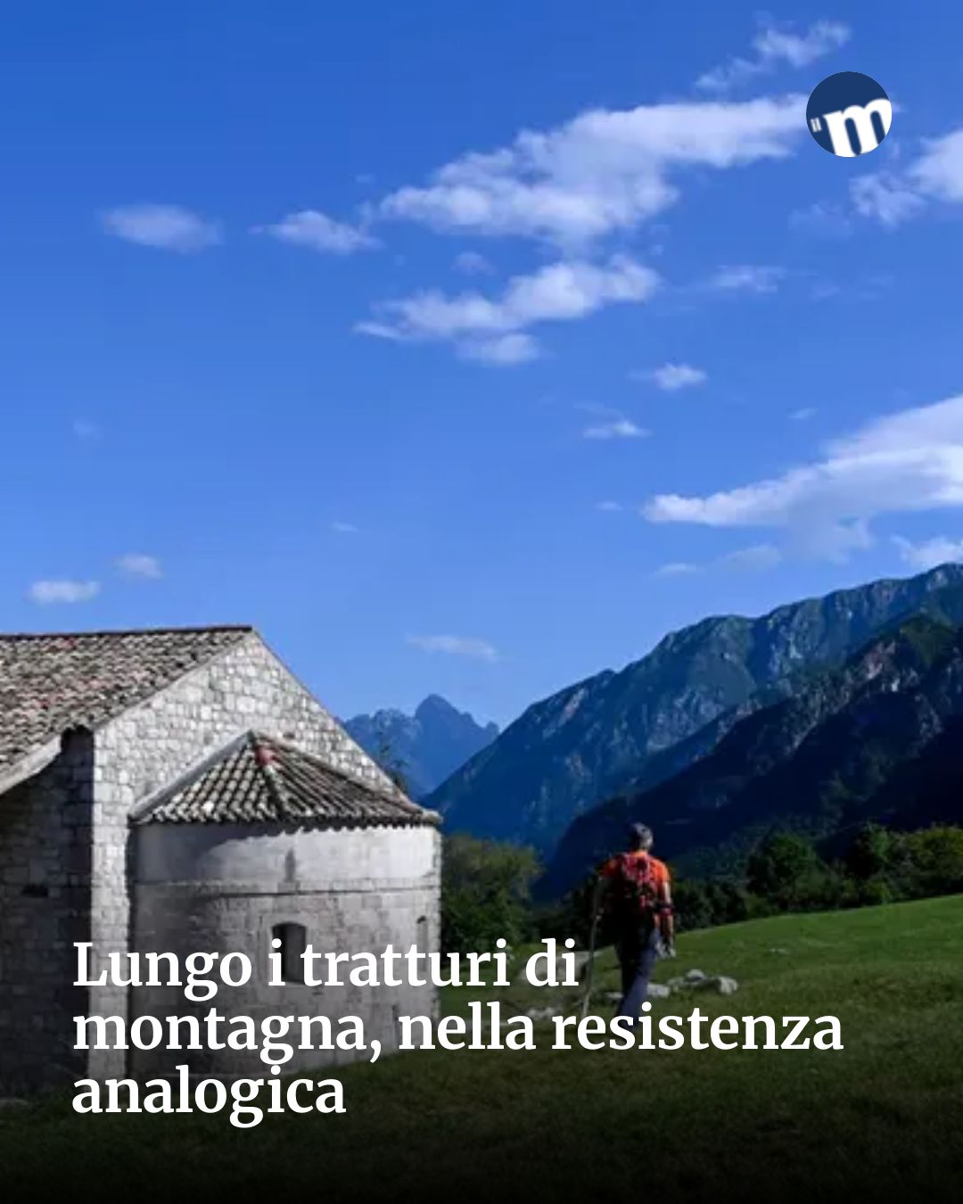 Post Instagram @socialbeat.test: Lungo i tratturi di montagna, nella resistenza analogica...