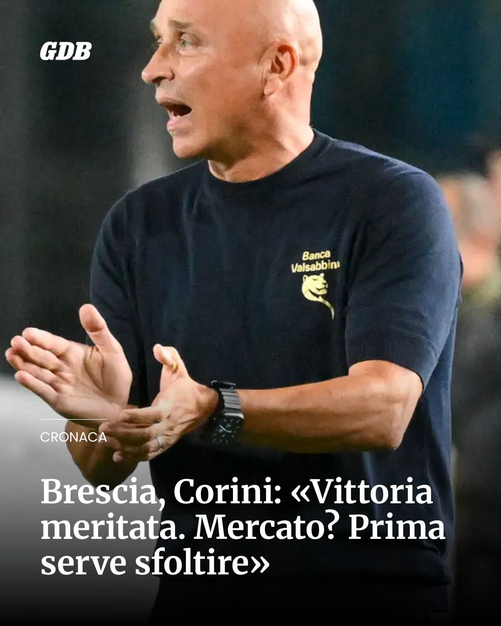 Post Instagram @giornaledibrescia: Brescia, Corini: «Vittoria meritata. Mercato? Prima serve sfoltire»...