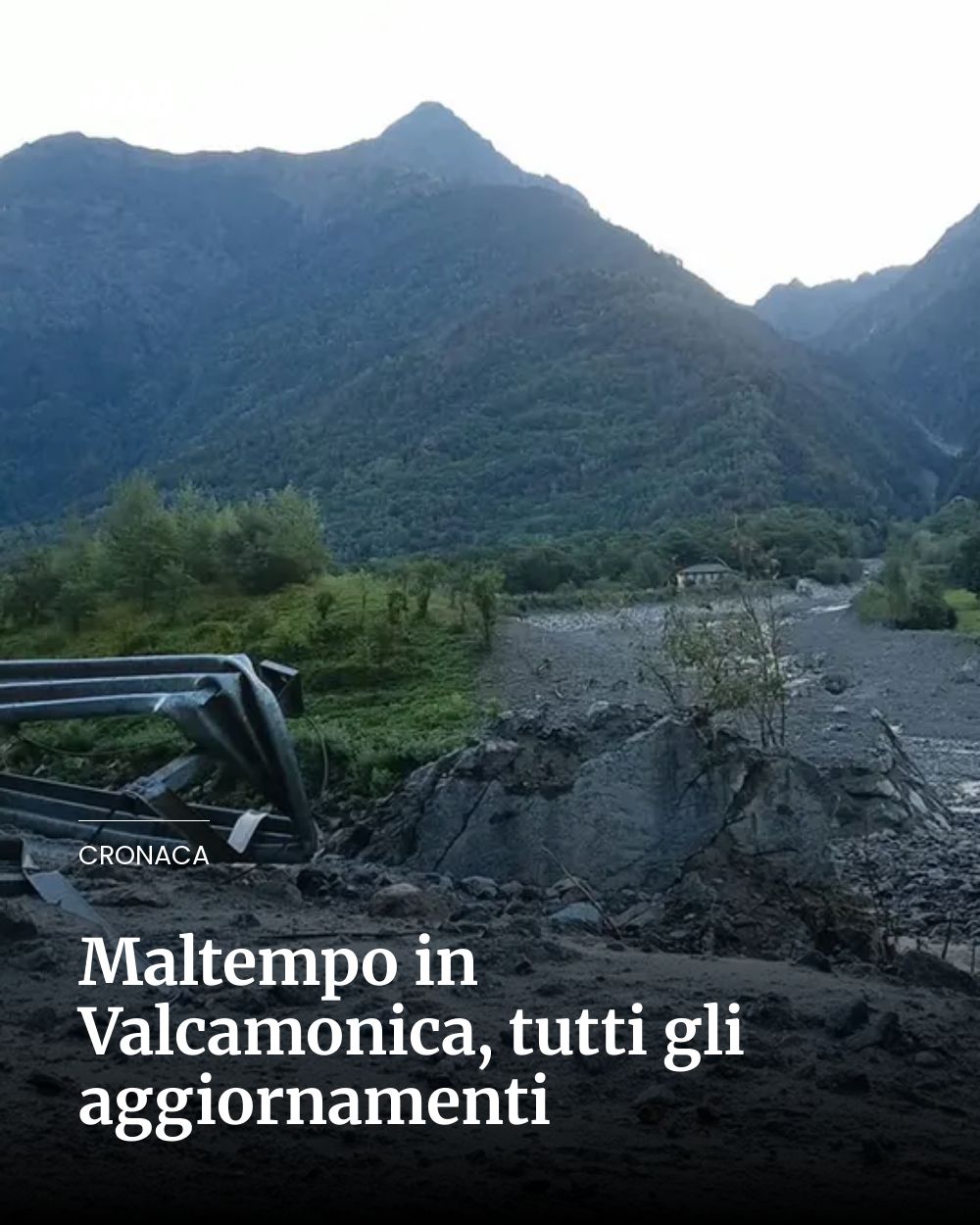 Post Instagram @giornaledibrescia: Maltempo in Valcamonica, tutti gli aggiornamenti...