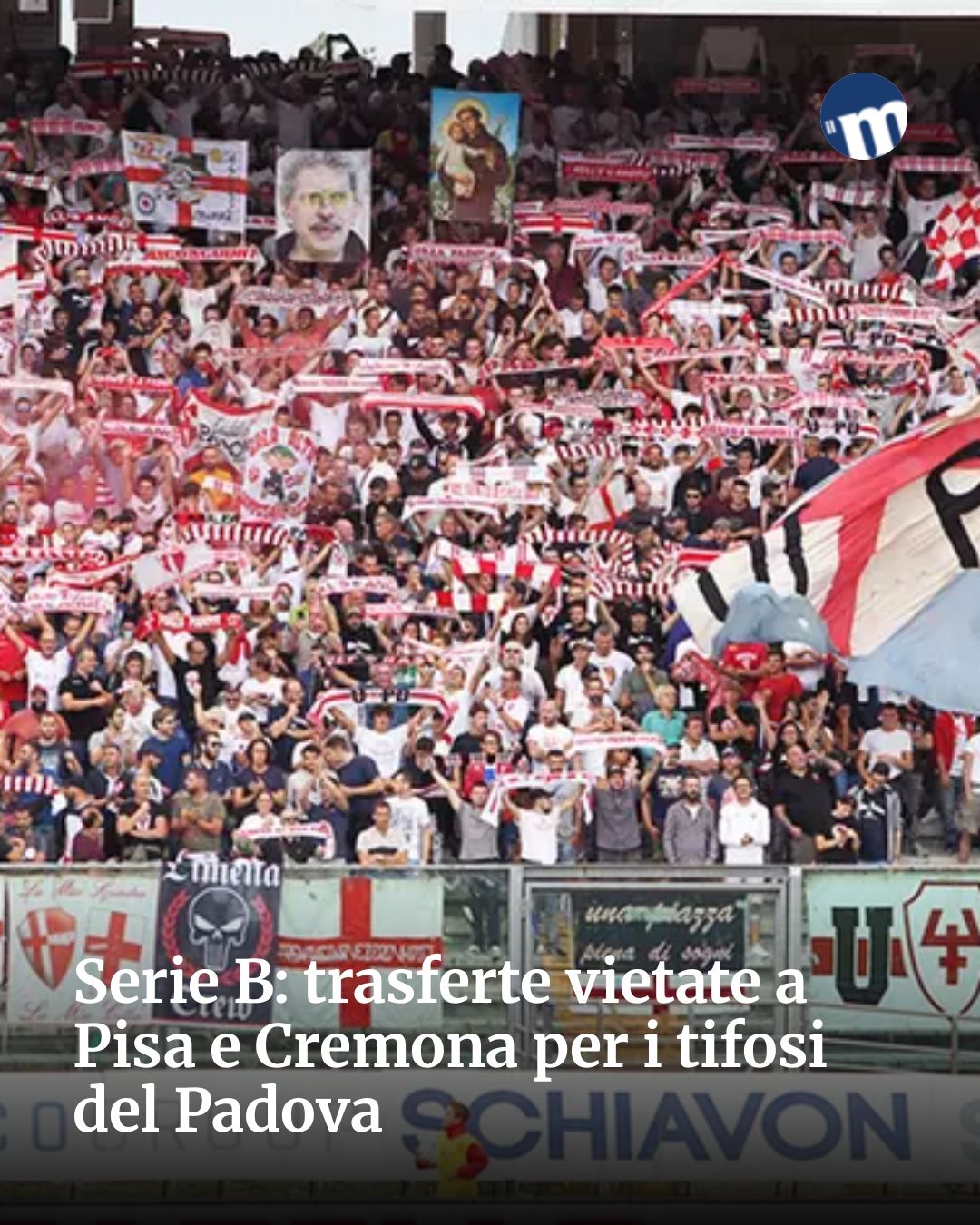Post Instagram @socialbeat.test: Serie B: trasferte vietate a Pisa e Cremona per i tifosi del Padova...