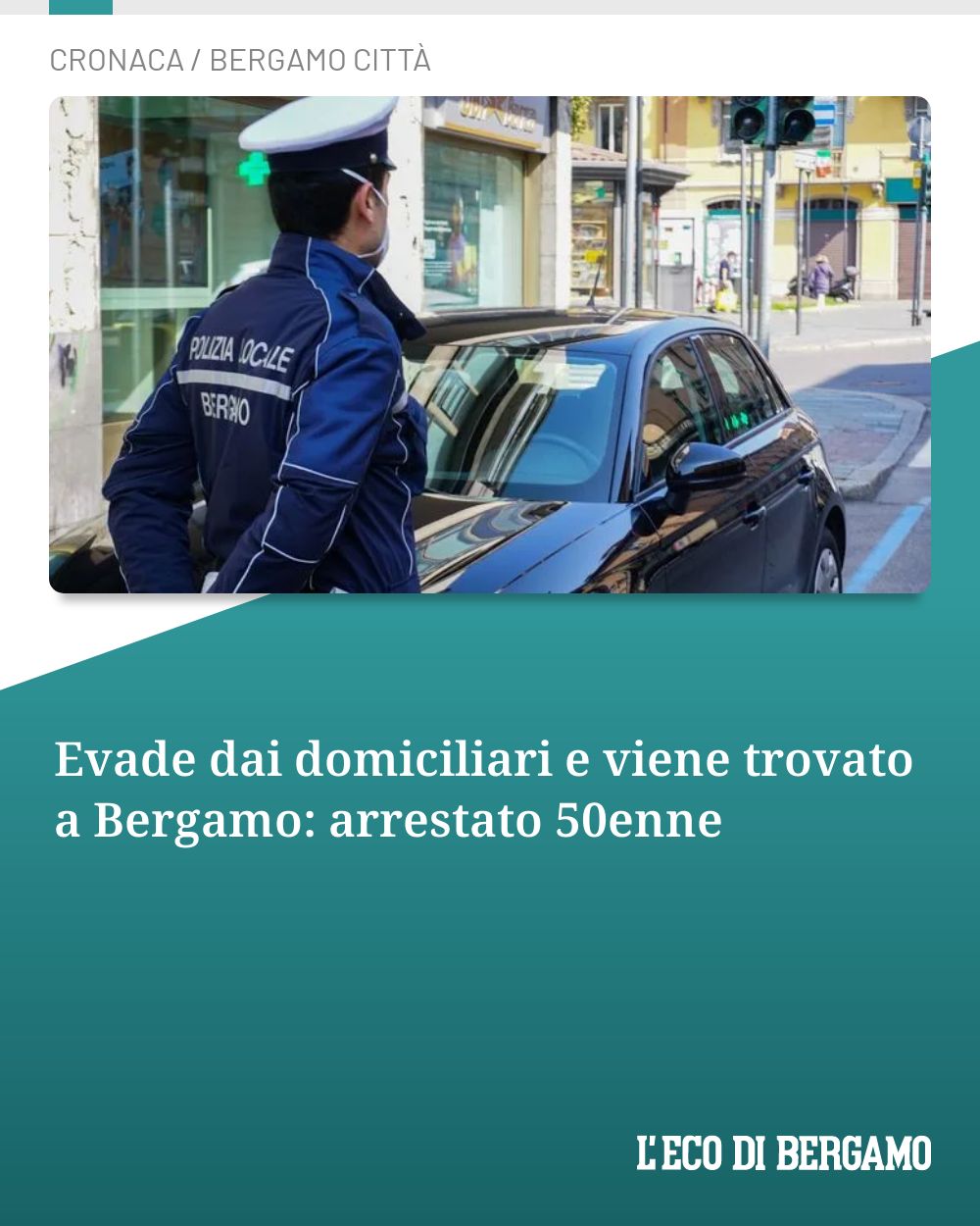 Post Instagram @ecodibergamo: Evade dai domiciliari e viene trovato a Bergamo: arrestato 50enne...