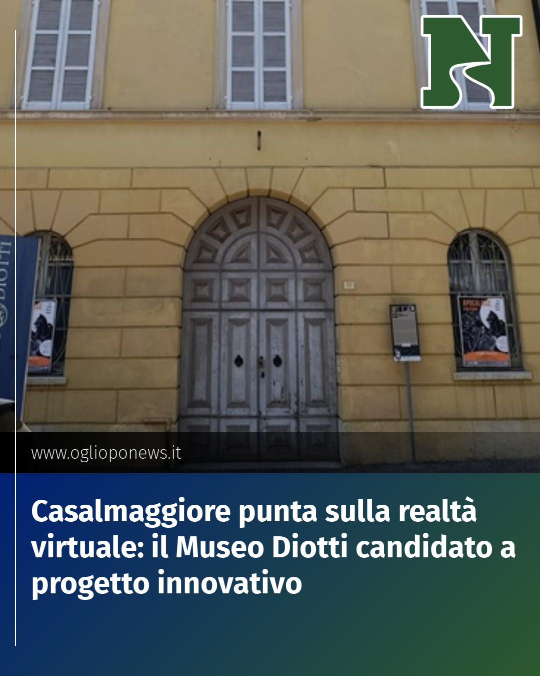 Post Instagram @redazione@oglioponews.it: Casalmaggiore punta sulla realtà virtuale: il Museo Diotti candidato a progetto innovativo...