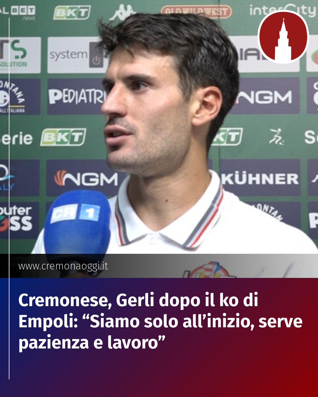 Post Instagram @Cremona_Oggi: Cremonese, Gerli dopo il ko di Empoli: “Siamo solo all’inizio, serve pazienza e lavoro”...