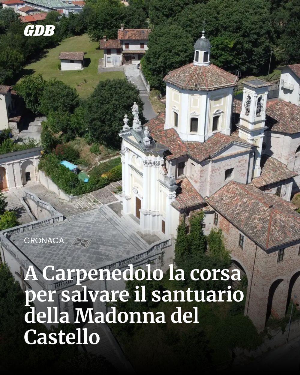 Post Instagram @giornaledibrescia: A Carpenedolo la corsa per salvare il santuario della Madonna del Castello...