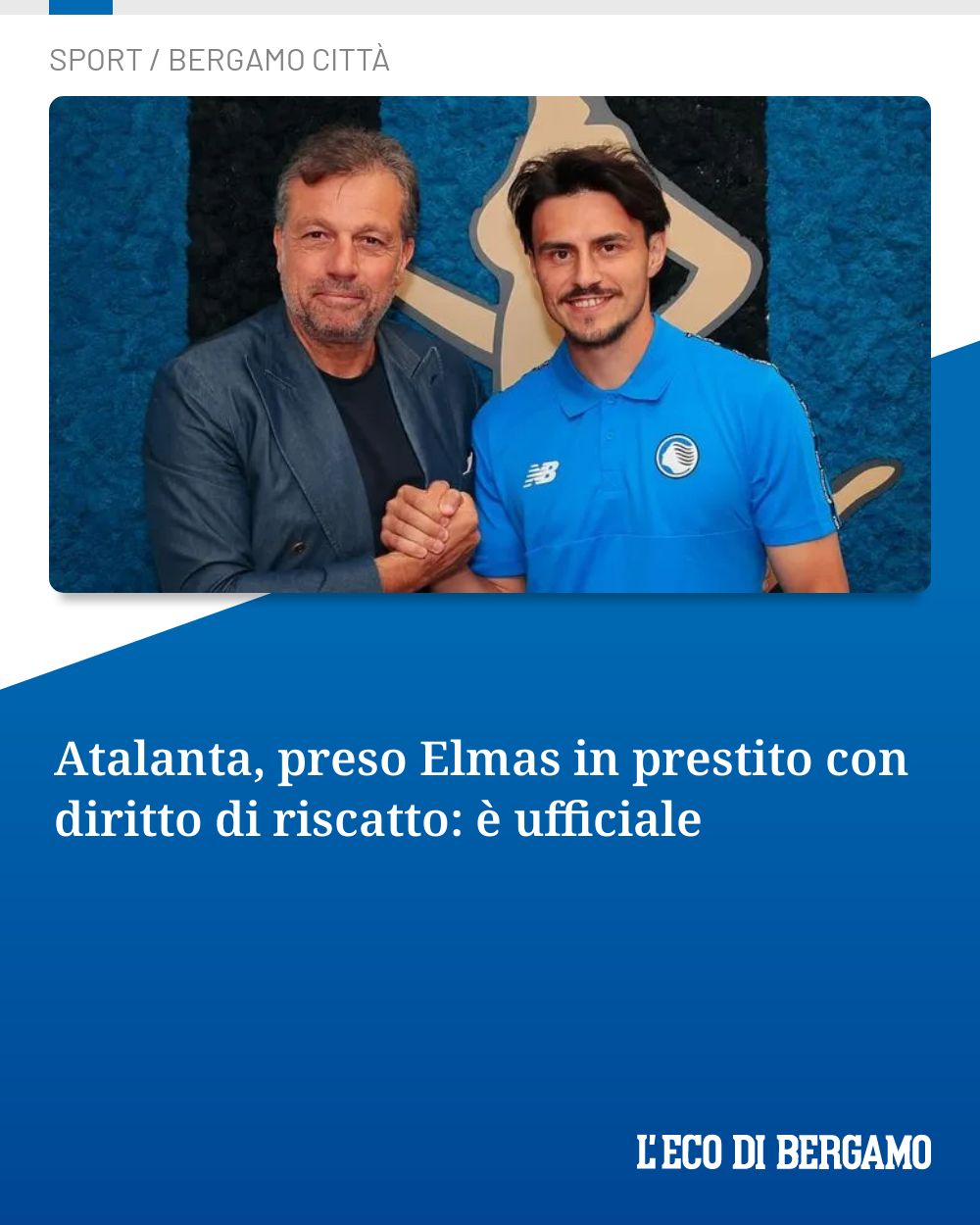 Post Instagram @ecodibergamo: Atalanta, preso Elmas in prestito con diritto di riscatto: è ufficiale...