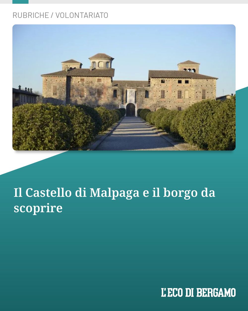 Post Instagram @ecodibergamo: Il Castello di Malpaga e il borgo da scoprire...