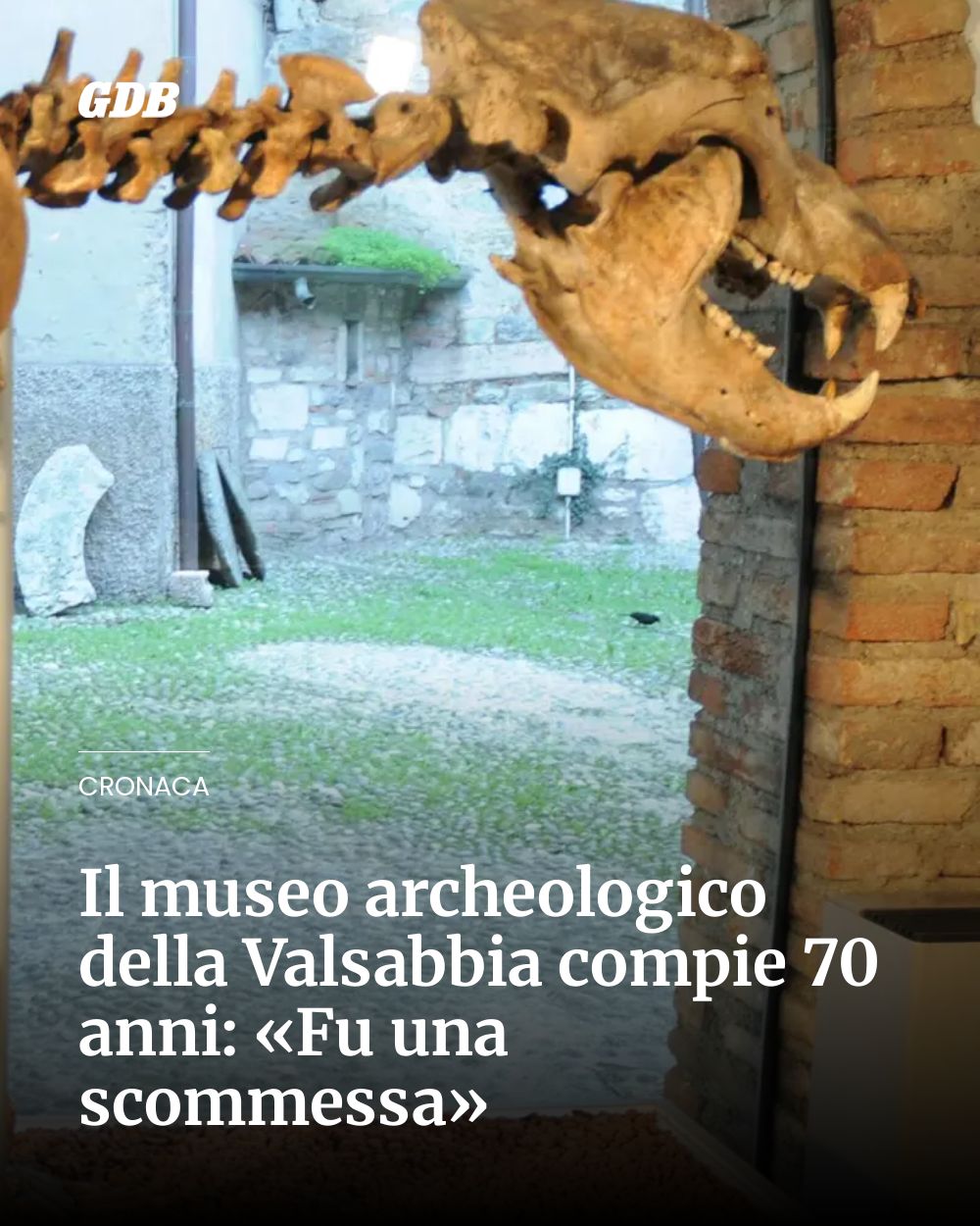 Post Instagram @giornaledibrescia: Il museo archeologico della Valsabbia compie 70 anni: «Fu una scommessa»...