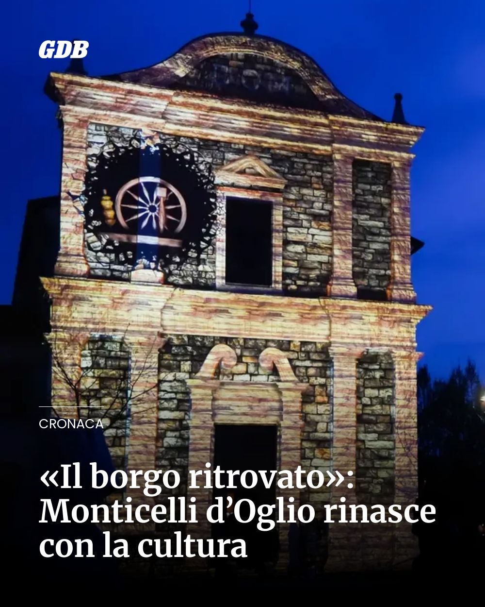 Post Instagram @giornaledibrescia: «Il borgo ritrovato»: Monticelli d’Oglio rinasce con la cultura...