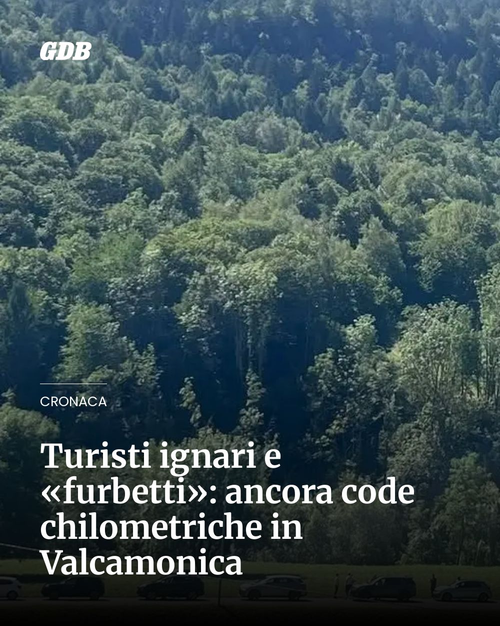 Post Instagram @giornaledibrescia: Turisti ignari e «furbetti»: ancora code chilometriche in Valcamonica...