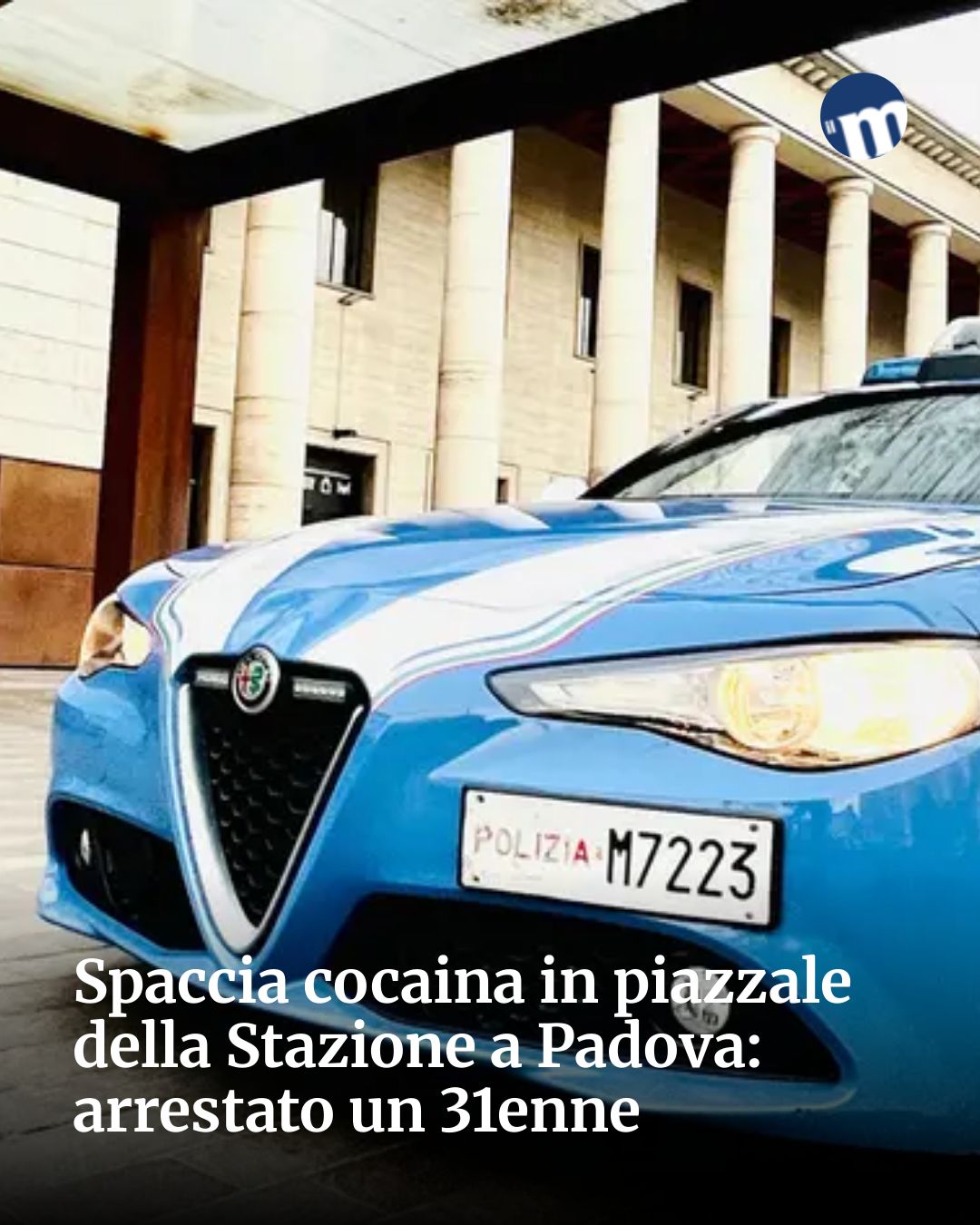 Post Instagram @socialbeat.test: Spaccia cocaina in piazzale della Stazione a Padova: arrestato un 31enne...