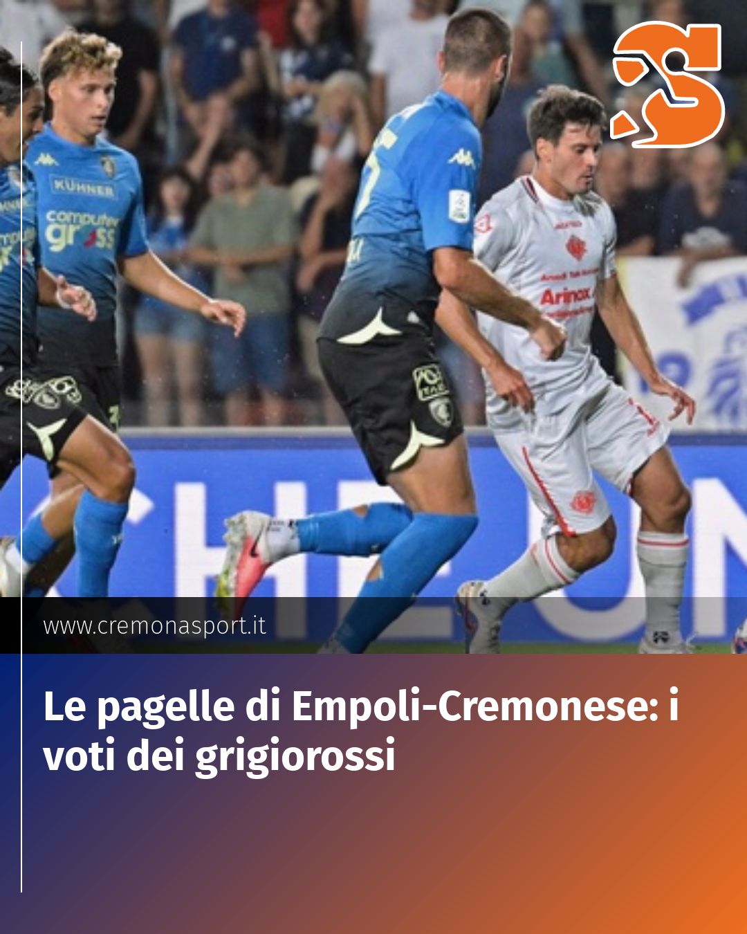 Post Instagram @Cremona_Sport: Le pagelle di Empoli-Cremonese: i voti dei grigiorossi...