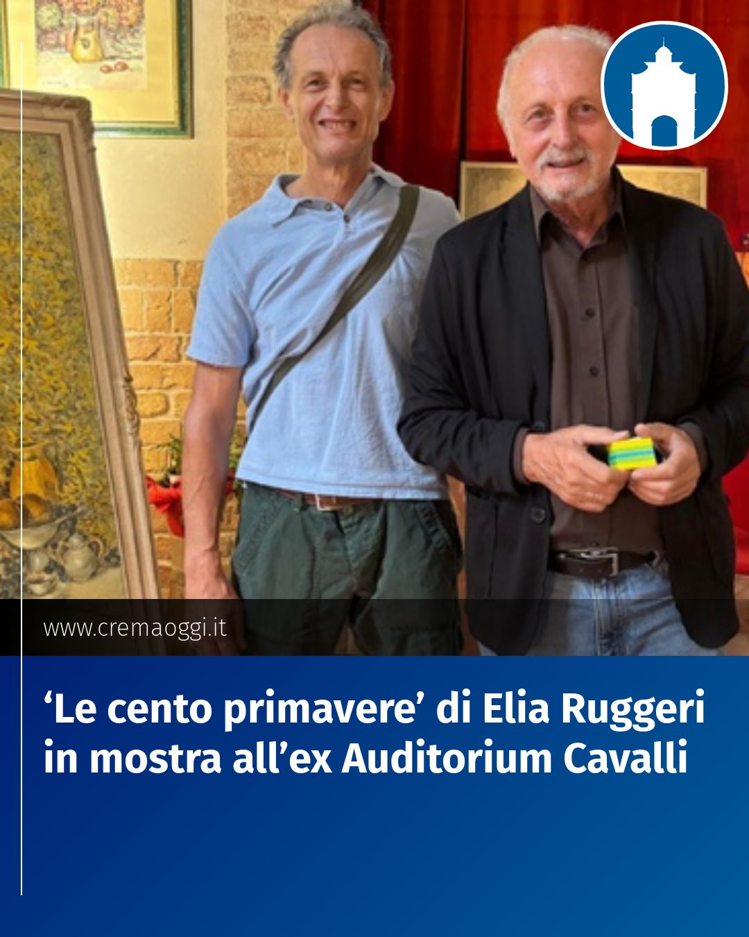 Post Instagram @redazione@cremaoggi.it: ‘Le cento primavere’ di Elia Ruggeri in mostra all’ex Auditorium Cavalli...
