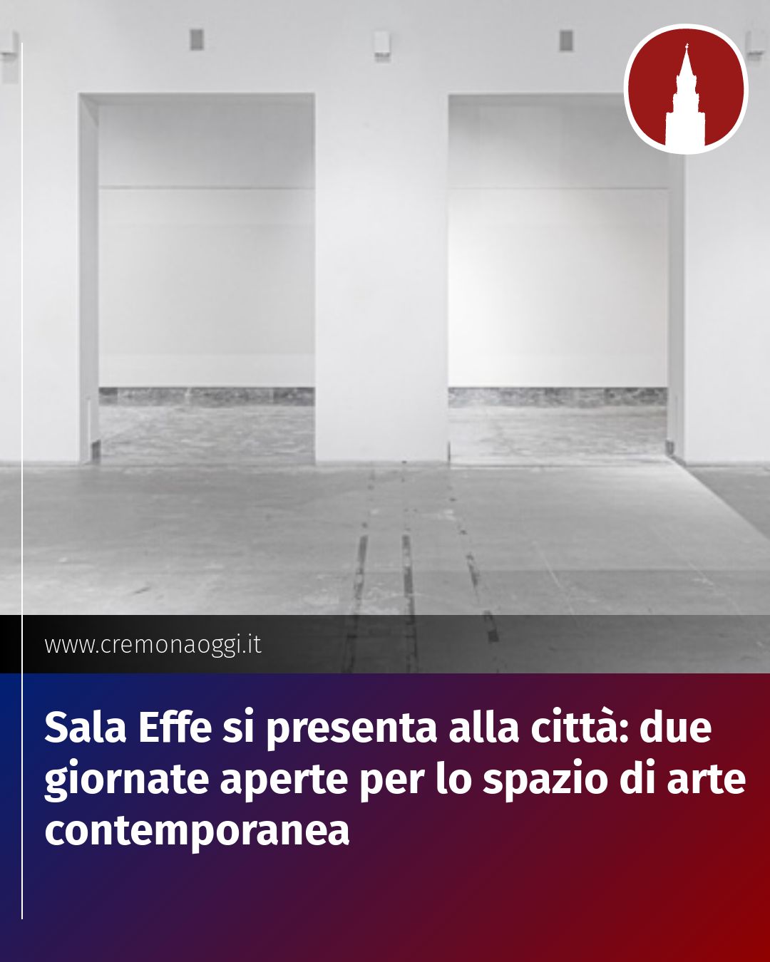 Post Instagram @Cremona_Oggi: Sala Effe si presenta alla città: due giornate aperte per lo spazio di arte contemporanea...