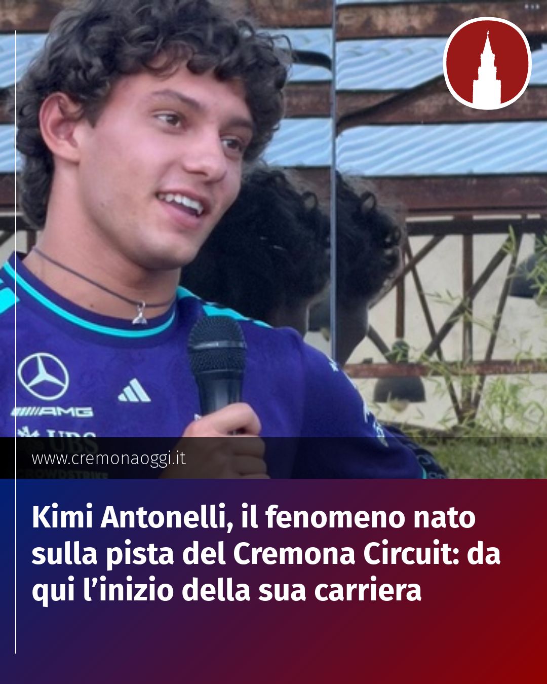 Post Instagram @Cremona_Oggi: Kimi Antonelli, il fenomeno nato sulla pista del Cremona Circuit: da qui l’inizio della sua carriera