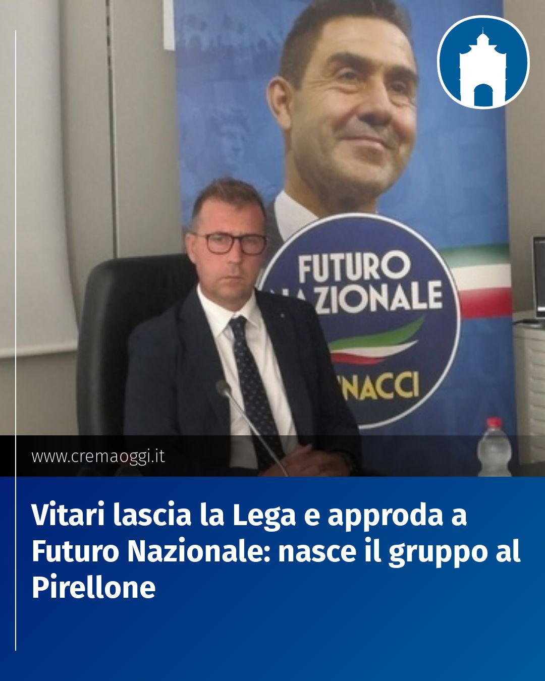 Post Instagram @redazione@cremaoggi.it: Vitari lascia la Lega e approda a Futuro Nazionale: nasce il gruppo al Pirellone...