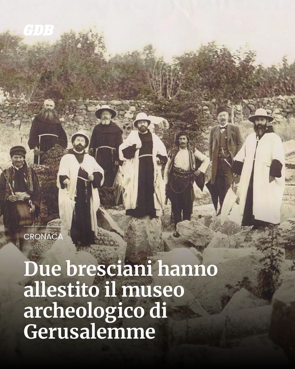 Post Instagram @giornaledibrescia: Due bresciani hanno allestito il museo archeologico di Gerusalemme...