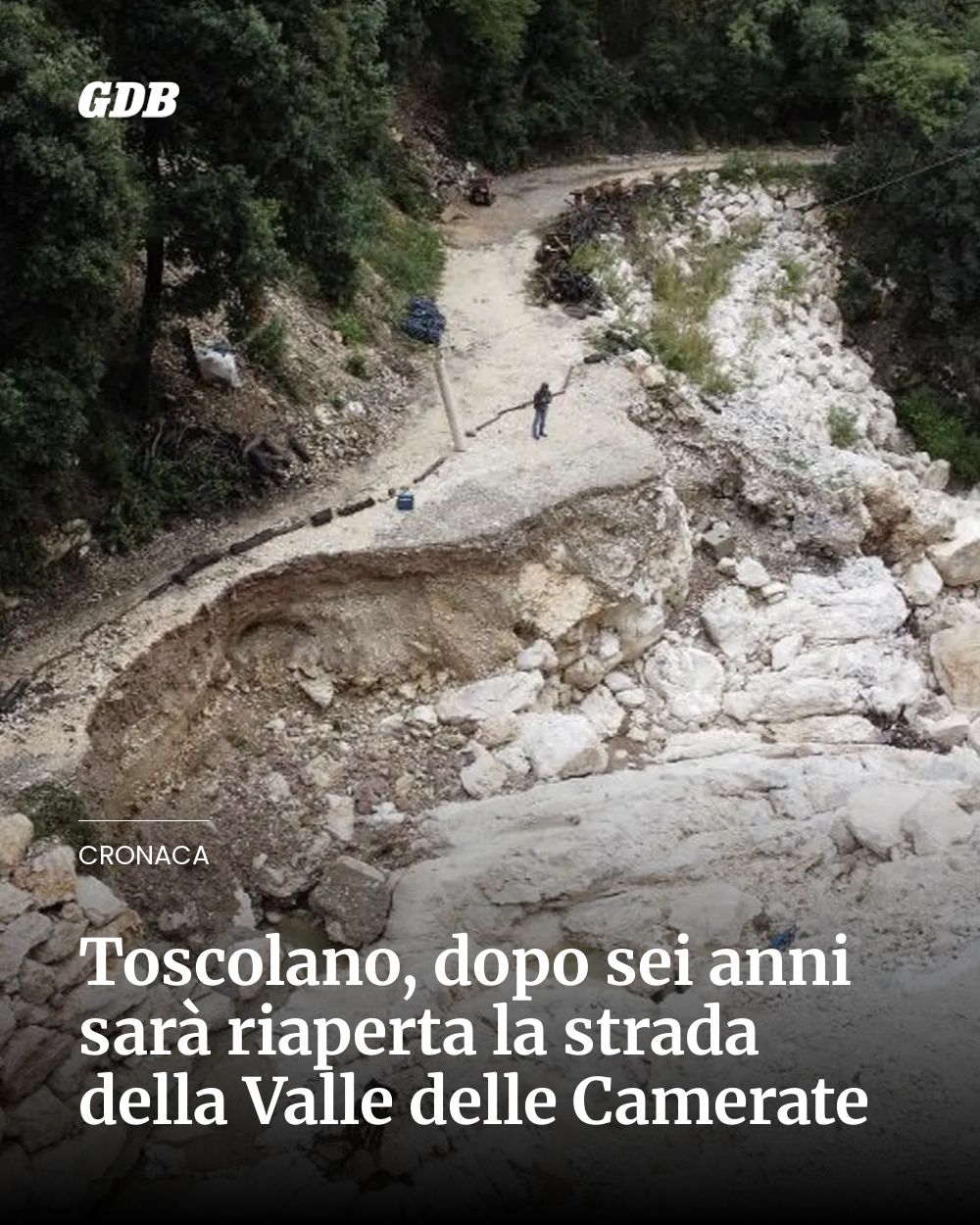 Post Instagram @giornaledibrescia: Toscolano, dopo sei anni sarà riaperta la strada della Valle delle Camerate...