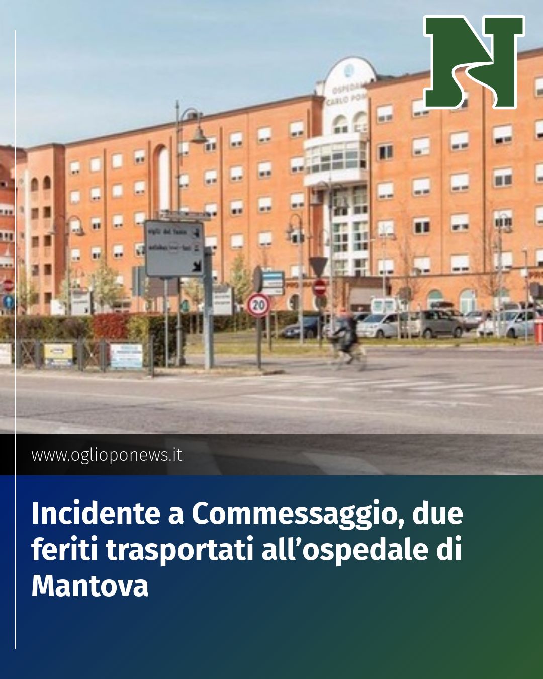 Post Instagram @redazione@oglioponews.it: Incidente a Commessaggio, due feriti trasportati all’ospedale di Mantova...